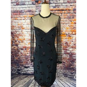 Vintage Lillie Rubin Beaded Dress